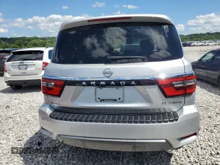 2021 Nissan Armada Platinum with VIN JN8AY2DB5M9791328, listed as a Copart auction lot 61401934 with 30,117 mi miles and Salvage Title. Bid and sale history available at carsss.com. Image 6.