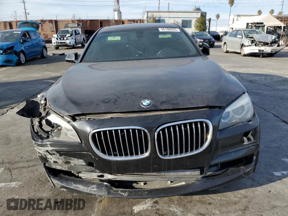 2014 BMW 7 Series 740Li with VIN WBAYE4C52ED137716, listed as a Copart auction lot 46108955 with 82,873 mi miles and Salvage Title. Bid and sale history available at carsss.com. Image 5.
