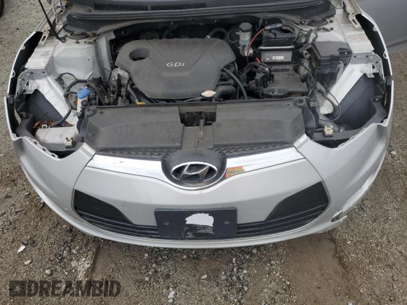 2012 Hyundai Veloster w/Red Int with VIN KMHTC6AD2CU021143, listed as a Copart auction lot 44055345 with Not provided miles and Clean title. Bid and sale history available at DreamBid. Image 11.
