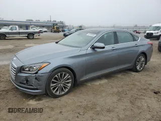 2015 Hyundai Genesis 3.8L with VIN KMHGN4JE0FU016567, listed as a Copart auction lot 88106955 with 73,698 mi miles and Salvage Title. Bid and sale history available at carsss.com. Image 1.