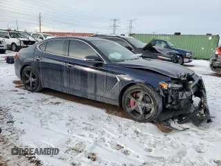 2021 Genesis G70 3.3T with VIN KMTG34LE3MU074503, listed as a Copart auction lot 41836875 with 40,556 mi miles and Salvage title. Bid and sale history available at DreamBid. Image 4.