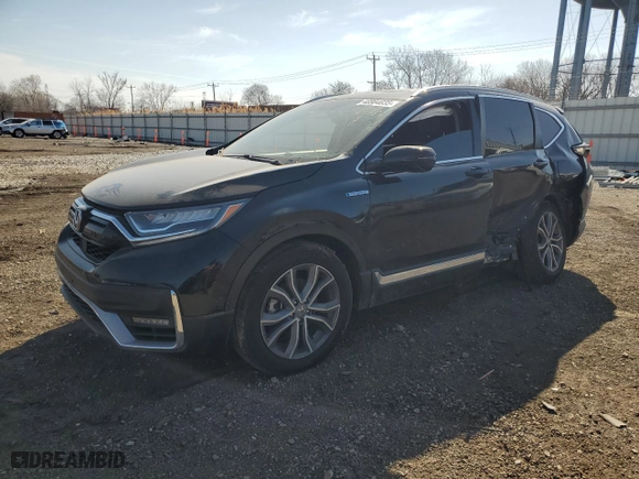 2022 Honda CR-V Hybrid Touring with VIN 5J6RT6H94NL022541, listed as a Copart auction lot 48984035 with 47,129 mi miles and Salvage Title. Bid and sale history available at carsss.com. Image 1.