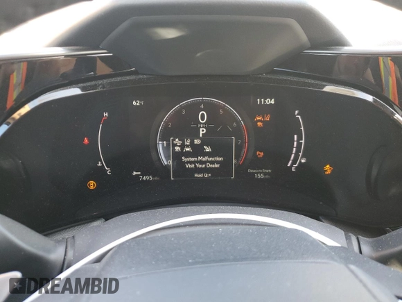 2024 Lexus NX with VIN JTJHGCEZ2R2018411, listed as a Copart auction lot 74916944 with 7,495 mi miles and Salvage Title. Bid and sale history available at carsss.com. Image 9.