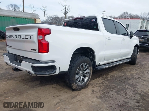 2021 Chevrolet Silverado 1500 RST with VIN 1GCUYEET8MZ306892, listed as a IAAI auction lot 41609422 with 87,387 mi miles. Bid and sale history available at carsss.com. Image 4.