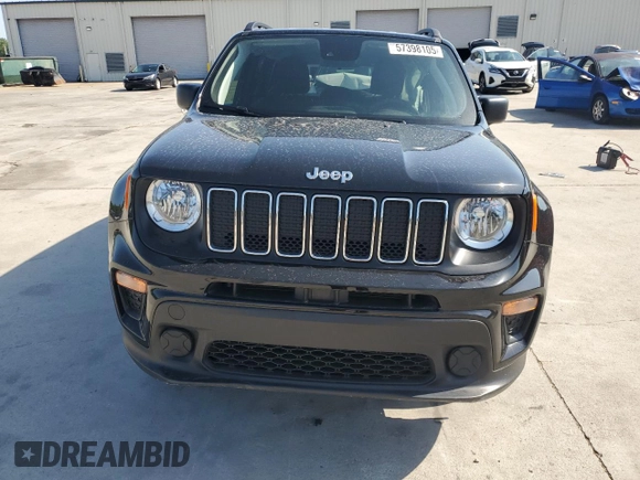 2021 Jeep Renegade Sport with VIN ZACNJDAB7MPN09803, listed as a Copart auction lot 57398105 with 41,041 mi miles and Salvage title. Bid and sale history available at DreamBid. Image 5.