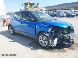 2023 Nissan Kicks S with VIN 3N1CP5BV9PL514914, listed as a IAAI auction lot 41775813 with 46,503 mi miles. Bid and sale history available at carsss.com. Image 1.