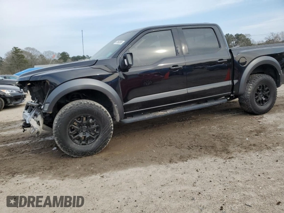 2021 Ford F-150 Raptor with VIN 1FTFW1RG9MFC19427, listed as a Copart auction lot 47066265 with 35,943 mi miles and Salvage Title. Bid and sale history available at carsss.com. Image 1.