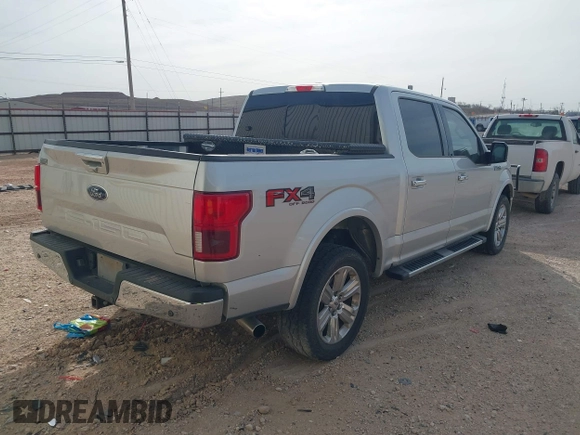 2018 Ford F-150 XL with VIN 1FTEW1E54JFC43582, listed as a IAAI auction lot 41810585 with 189,863 mi miles. Bid and sale history available at carsss.com. Image 4.