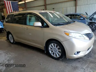2011 Toyota Sienna XLE with VIN 5TDDK3DC7BS009764, listed as a Copart auction lot 59179775 with 197,145 mi miles and Salvage title. Bid and sale history available at DreamBid. Image 4.