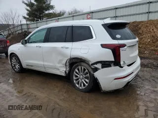 2021 Cadillac XT6 Premium Luxury with VIN 1GYKPDRS3MZ149692, listed as a Copart auction lot 47109805 with 82,004 mi miles and Salvage title. Bid and sale history available at DreamBid. Image 2.