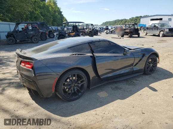 2019 Chevrolet Corvette Z51 2LT with VIN 1G1YK2D72K5101622, listed as a Copart auction lot 68427404 with 46,525 mi miles and Salvage Title. Bid and sale history available at carsss.com. Image 3.