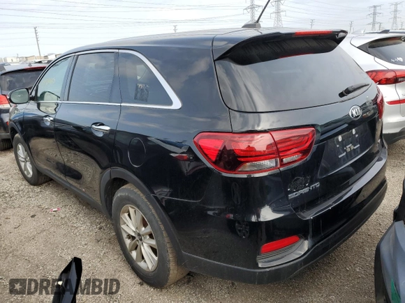 2019 Kia Sorento LX with VIN 5XYPG4A35KG582488, listed as a Copart auction lot 54122035 with 160,602 mi miles and Clean Title. Bid and sale history available at carsss.com. Image 2.