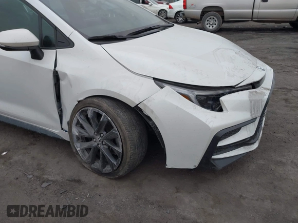 2023 Toyota Corolla SE with VIN 5YFP4MCEXPP152790, listed as a IAAI auction lot 41711853 with 37,901 mi miles and . Bid and sale history available at DreamBid. Image 6.
