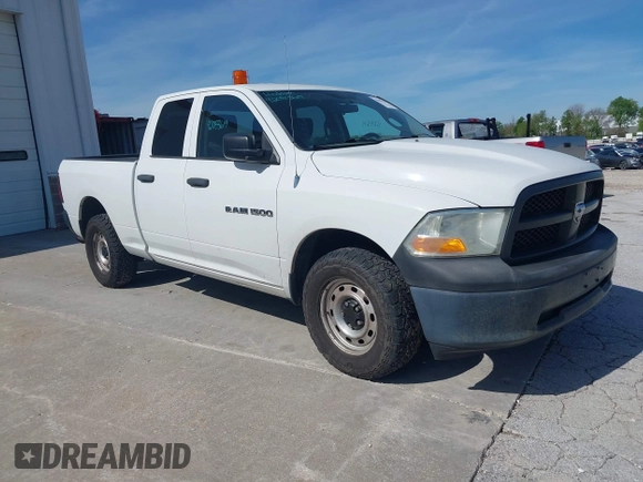 2012 Ram 1500 Tradesman with VIN 1C6RD7FP6CS204701, listed as a IAAI auction lot 42083619 with 194,860 mi miles. Bid and sale history available at carsss.com. Image 1.