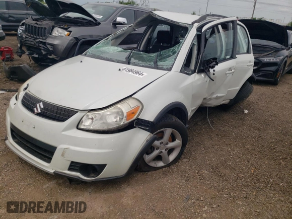2007 Suzuki SX4 with VIN JS2YB413775105036, listed as a Copart auction lot 61984964 with 0 mi miles and Salvage Title. Bid and sale history available at carsss.com. Image 1.