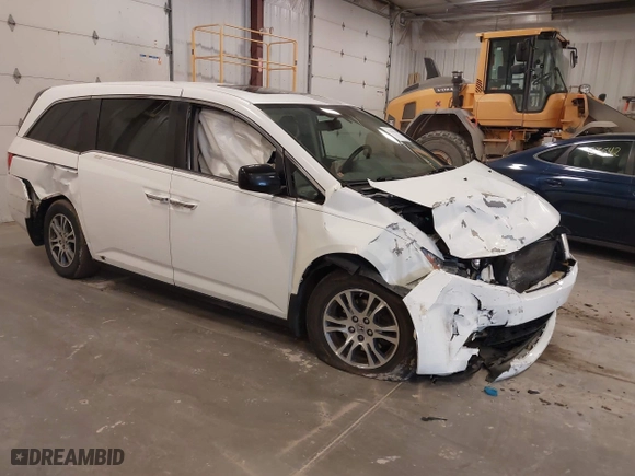 2013 Honda Odyssey EX-L with VIN 5FNRL5H66DB078231, listed as a IAAI auction lot 41883274 with 1 mi miles. Bid and sale history available at carsss.com. Image 1.