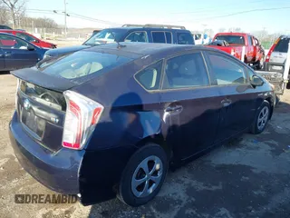 2013 Toyota Prius One with VIN JTDKN3DU4D1649342, listed as a IAAI auction lot 41075978 with 138,768 mi miles. Bid and sale history available at carsss.com. Image 4.