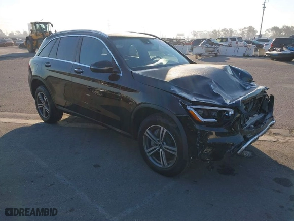 2020 Mercedes-Benz GLC with VIN W1N0G8DB8LF768664, listed as a IAAI auction lot 41306145 with 71,497 mi miles. Bid and sale history available at carsss.com. Image 1.