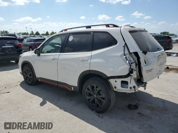 2021 Subaru Forester Special Sports with VIN JF2SKARC0MH572586, listed as a Copart auction lot 60307685 with 33,896 mi miles and Salvage title. Bid and sale history available at DreamBid. Image 2.