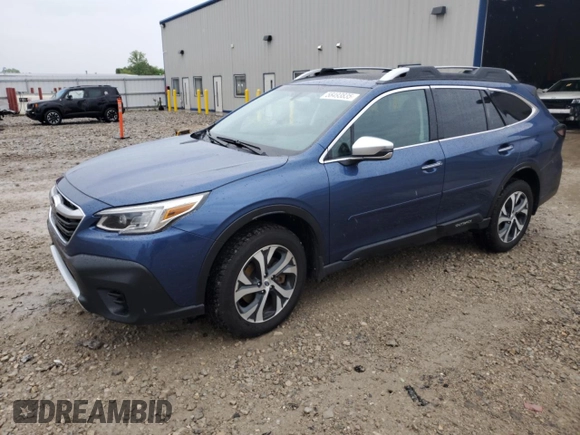 2021 Subaru Outback Touring with VIN 4S4BTAPC7M3117192, listed as a Copart auction lot 58493835 with 55,541 mi miles and Non repairable. Bid and sale history available at DreamBid. Image 1.