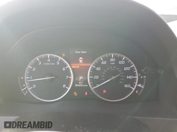 2018 Acura RDX w/Advance Pkg with VIN 5J8TB3H76JL003853, listed as a Copart auction lot 86019534 with 54,492 mi miles and Salvage Title. Bid and sale history available at carsss.com. Image 9.