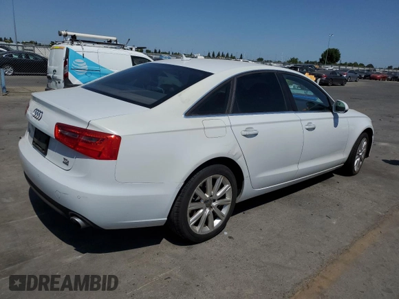 2014 Audi A6 Premium Plus with VIN WAUFMAFC5EN045299, listed as a Copart auction lot 59783855 with 117,488 mi miles and Clean title. Bid and sale history available at DreamBid. Image 3.