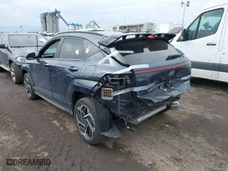 2024 Hyundai Kona N Line with VIN KM8HACA38RU051922, listed as a IAAI auction lot 41612286 with 21,369 mi miles. Bid and sale history available at carsss.com. Image 3.