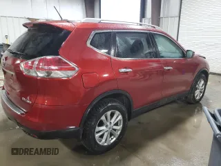 2016 Nissan Rogue SL with VIN 5N1AT2MV8GC889020, listed as a Copart auction lot 43155455 with 134,841 mi miles and Salvage Title. Bid and sale history available at DreamBid. Image 3.