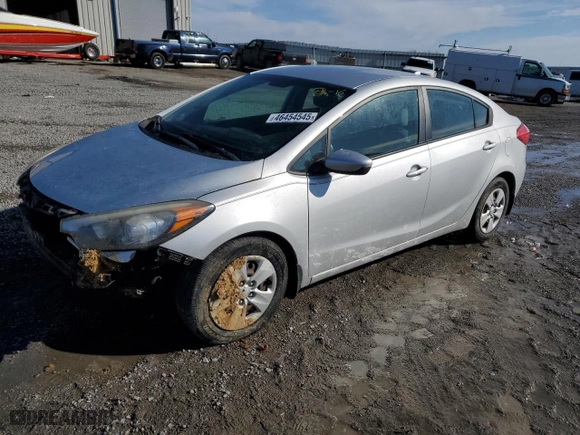 2015 Kia Forte LX with VIN KNAFK4A68F5404963, listed as a Copart auction lot 46454545 with 188,271 mi miles and Salvage Title. Bid and sale history available at carsss.com. Image 1.