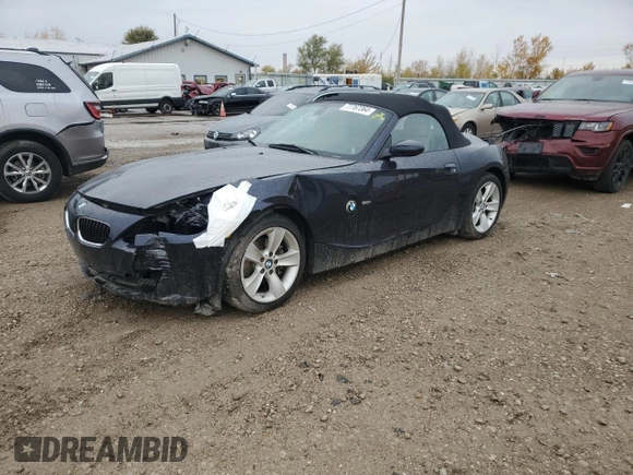 2007 BMW Z4 3.0i with VIN 4USBU33567LW72248, listed as a Copart auction lot 77767364 with 0 mi miles and Salvage Title. Bid and sale history available at carsss.com. Image 1.