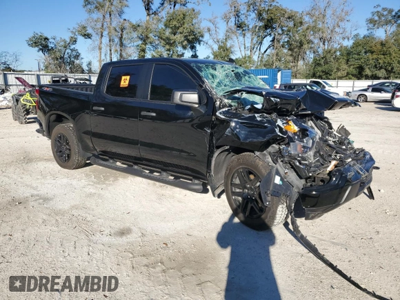 2024 Chevrolet Silverado 1500 Custom with VIN 3GCPDBEK9RG265615, listed as a Copart auction lot 45648535 with Not Provided miles and Salvage Title. Bid and sale history available at DreamBid. Image 4.