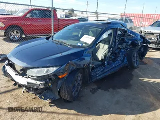 2020 Honda Civic Sedan EX with VIN 19XFC1F38LE002275, listed as a IAAI auction lot 41490501 with 1 mi miles. Bid and sale history available at carsss.com. Image 17.