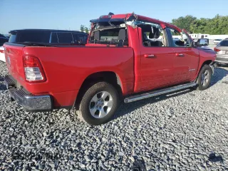 2019 Ram 1500 Big Horn/Lone Star with VIN 1C6SRFFTXKN854008, listed as a Copart auction lot 52307845 with 62,757 mi miles and Non Repairable. Bid and sale history available at carsss.com. Image 3.