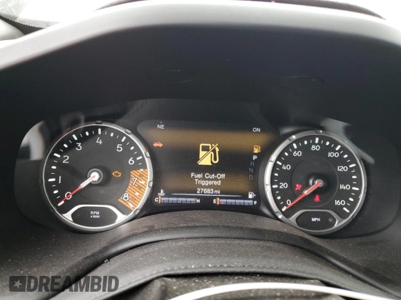 2020 Jeep Renegade Trailhawk z VIN ZACNJBC16LPM03446, wystawiony jako Copart lot #51258785 z przebiegiem 27 683 mil mil oraz Szkoda całkowita • Salvage title. Historia ofert i sprzedaży dostępna na DreamBid. Obrazek 9.