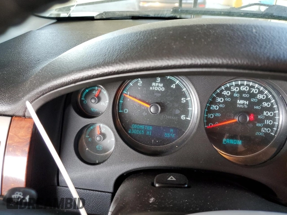 2013 Chevrolet Avalanche LTZ with VIN 3GNTKGE78DG342066, listed as a Copart auction lot 74980564 with 130,265 mi miles and Salvage Title. Bid and sale history available at DreamBid. Image 9.