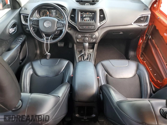 2021 Jeep Cherokee Altitude with VIN 1C4PJLLB0MD120101, listed as a Copart auction lot 57045855 with 61,377 mi miles and Salvage title. Bid and sale history available at DreamBid. Image 8.