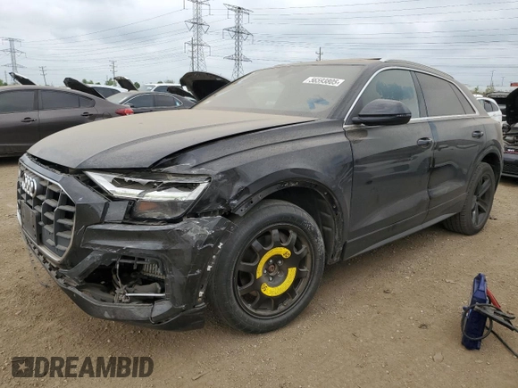 2019 Audi Q8 Premium с VIN WA1AVAF16KD021288, выставлен на аукционе Copart как лот 56593805 с пробегом 42 169 миль миль и Списание • Salvage title. История ставок и продаж доступна на DreamBid. Изображение 1.
