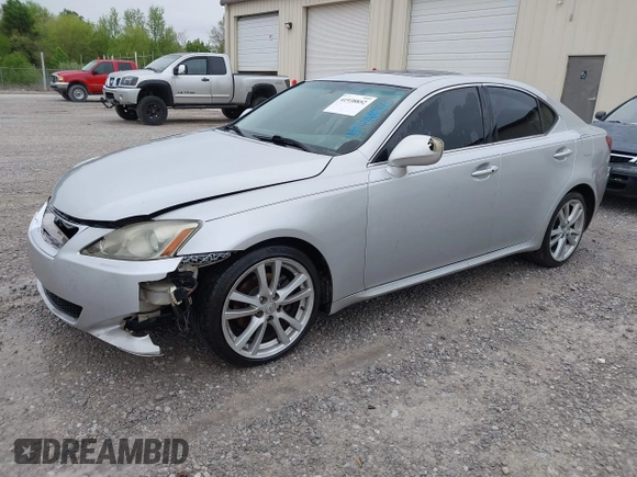 2006 Lexus IS 250 Manual with VIN JTHBK262362012131, listed as a IAAI auction lot 41938852 with 183,552 mi miles. Bid and sale history available at carsss.com. Image 2.