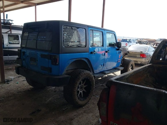 2010 Jeep Wrangler Unlimited Sport with VIN 1J4BA3H14AL213452, listed as a IAAI auction lot 41789188 with 1 mi miles. Bid and sale history available at carsss.com. Image 4.