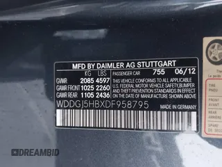 2013 Mercedes-Benz C 350 with VIN WDDGJ5HBXDF958795, listed as a IAAI auction lot 41916177 with 182,734 mi miles and . Bid and sale history available at carsss.com. Image 9.