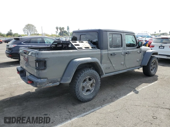 2022 Jeep Gladiator Rubicon with VIN 1C6JJTBG5NL149501, listed as a Copart auction lot 53029565 with 46,151 mi miles and Salvage title. Bid and sale history available at DreamBid. Image 3.
