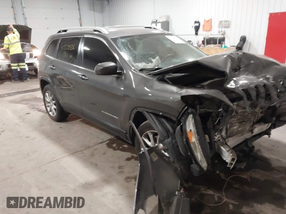 2018 Jeep Cherokee Limited with VIN 1C4PJMDX7JD577855, listed as a IAAI auction lot 41020026 with 111,267 mi miles. Bid and sale history available at carsss.com. Image 1.