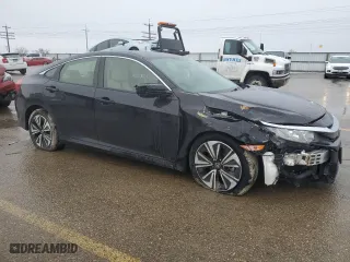2018 Honda Civic Sedan EX-T with VIN JHMFC1F36JX010967, listed as a Copart auction lot 45357525 with 55,804 mi miles and Salvage Title. Bid and sale history available at carsss.com. Image 4.