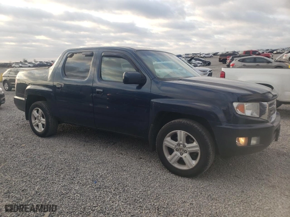 2010 Honda Ridgeline RTL with VIN 5FPYK1F54AB007811, listed as a Copart auction lot 51525785 with 154,922 mi miles and Salvage Title. Bid and sale history available at carsss.com. Image 4.
