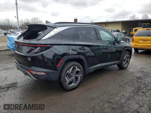 2024 Hyundai Tucson Limited with VIN 5NMJECDE8RH392333, listed as a Copart auction lot 47833745 with 8,110 mi miles and Salvage Title. Bid and sale history available at carsss.com. Image 3.