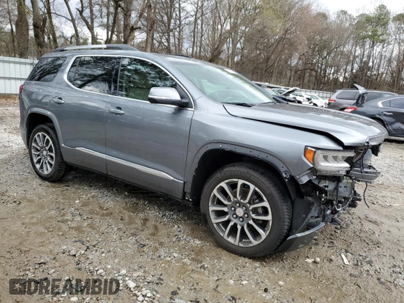 2020 GMC Acadia Denali with VIN 1GKKNPLS2LZ160451, listed as a Copart auction lot 47613745 with 53,214 mi miles and Salvage title. Bid and sale history available at DreamBid. Image 4.