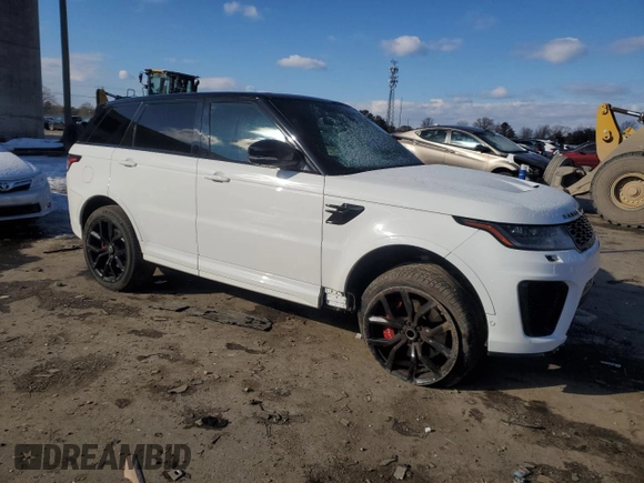 2020 Land Rover Range Rover Sport SVR with VIN SALWZ2RE8LA744530, listed as a Copart auction lot 41505315 with 33,128 mi miles and Salvage Title. Bid and sale history available at carsss.com. Image 4.