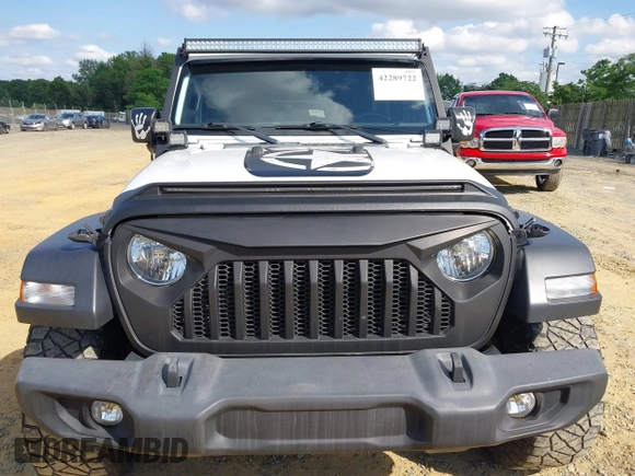 2021 Jeep Wrangler Unlimited Willys с VIN 1C4HJXDN6MW527896, выставлен на аукционе IAAI как лот 42289722 с пробегом 76 800 миль миль и . История ставок и продаж доступна на DreamBid. Изображение 6.