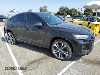 2023 Audi Q5 Sportback S line Prestige with VIN WA16AAFYXP2017035, listed as a Copart auction lot 58256284 with 13,270 mi miles and Salvage title. Bid and sale history available at DreamBid. Image 4.