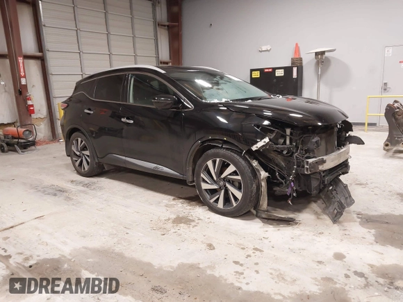 2018 Nissan Murano SV with VIN 5N1AZ2MG3JN189028, listed as a IAAI auction lot 41292450 with 126,997 mi miles and . Bid and sale history available at carsss.com. Image 1.